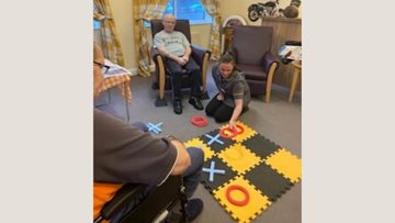 Residents enjoy a traditional games afternoon at Goole care home